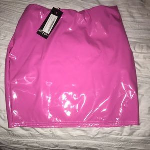 Hot pink skirt